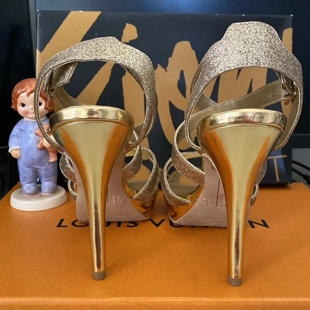 Golden Heels sandals, size 7.5